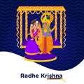 Banner design of Radhe Krishna