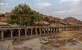 Krishna Bazaar is a relatively newly excavated site in Hampi.