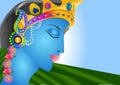 Krishna- a Hindu avatar of Bhagwan Vishnu