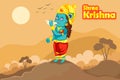 Krishna Janmashtami background Royalty Free Stock Photo