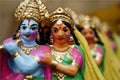 Krishna and Radha, A display of dolls, Golu festival navaratri.