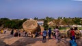 Krishna`s Butterball at Mahabalipuram, Tamil Nadu, South India