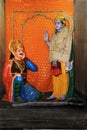 Krishna Sermonizing Arjuna, Dwaraka Royalty Free Stock Photo