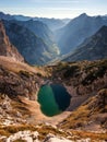 Kriski Podi in the heart of the Julian Alps mountains in Slovenia