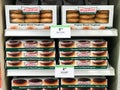 Krispy Kreme Donuts at a Grocery Store Royalty Free Stock Photo