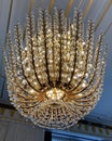 Crystal chandelier in the Viennese state opera Royalty Free Stock Photo