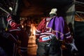 Kristers Gudlevskis, during Kontinental Hockey League KHL 2018/2019 season game , Winter Ice Break 2019 Dinamo Riga vs. Dinamo M