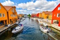 Fiskebrygga district in Kristiansand, Norway Royalty Free Stock Photo