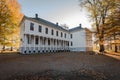 Kristiansand, Norway - October 22 2017: Exterior of the old manor house Gimle Gaard, part of Vest-Agder Museum, in