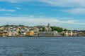 Summer view of the island Nordlandet in Kristiansund Norway