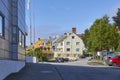 Kristiansund, Norway-11th July 2011: Houses and Buildings in a small street in Kristiansund.