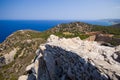 Kritinia castle on Rhodes island, Greece