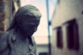 Sculpture Of Young Girl In Kritsa, Aegean coast, Crete, Greece