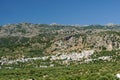 Kritsa village in Cretan mountains Royalty Free Stock Photo