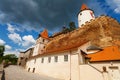 Krivoklat town and castle Royalty Free Stock Photo