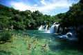 Krka river national park in Croatia.