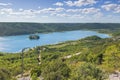 The Krka River north of Visovac Island