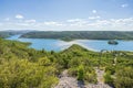 The Krka River south of Visovac Island