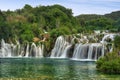 Krka river waterfalls in the Krka National Park, R Royalty Free Stock Photo