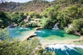 Krka, Sibenik, Croatia - Viewpoint upon the cascades of Krka National Park