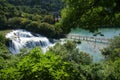 Krka waterfalls national park Royalty Free Stock Photo