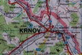 Krnov, Czechia, on a road m Royalty Free Stock Photo