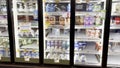 Kroger grocery store Ice cream glass doors