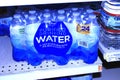 Kroger water bottles on a shelf at a grocery store Royalty Free Stock Photo