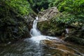 Krok-E-Dok waterfall and rain forest on mountain in Khao Yai National park, Thailand