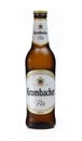 Krombacher Pils beer bottle isolated on white background