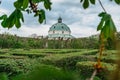 Kromeriz,Czech Republic.Flower Garden built in Baroque French-style,included in UNESCO world heritage list.Labyrinth of green