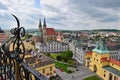 Kromeriz town historic church buildings