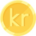 Krona or Krone coin, name of currency