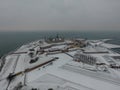 Kronborg Castle, Helsingor, Denmark winter Royalty Free Stock Photo