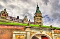 Kronborg Castle, known as Elsinore in the Tragedy of Hamlet - Denmark Royalty Free Stock Photo