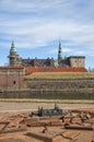 Kronborg Castle and replica model Royalty Free Stock Photo