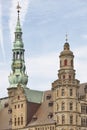 Kronborg Helsingor castle fortification towers. Denmark Royalty Free Stock Photo