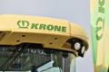 Krone tractor and logo Royalty Free Stock Photo