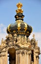 Kronentor, Baroque architecture of Dresden's Zwinger, Germany Royalty Free Stock Photo
