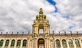 Kronentor or Crown Gate of Zwinger Palace in Dresden Royalty Free Stock Photo