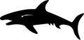 Kronosaurus Black Silhouette Generative Ai Royalty Free Stock Photo