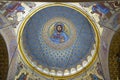 Fragment of the dome of St. Nicholas Cathedral. Kronstadt