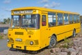 Soviet city bus LiAZ-677 close-up