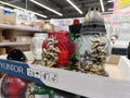 Kropyvnytskyi, Ukraine - April 11, 2025: Lampada or Easter lantern with candle applique for Easter or Christmas in supermarket Royalty Free Stock Photo