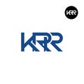KRR Logo Letter Monogram Design Royalty Free Stock Photo
