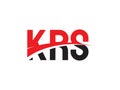 KRS Letter Initial Logo Design Vector Illustration Royalty Free Stock Photo