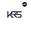 KRS Logo Letter Monogram Design Royalty Free Stock Photo