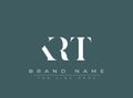 KRT abstract letter logo design Royalty Free Stock Photo