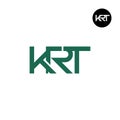 KRT Logo Letter Monogram Design Royalty Free Stock Photo