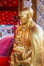 Kruba Srivichai statue at Phrathat Hariphunchai temple Royalty Free Stock Photo